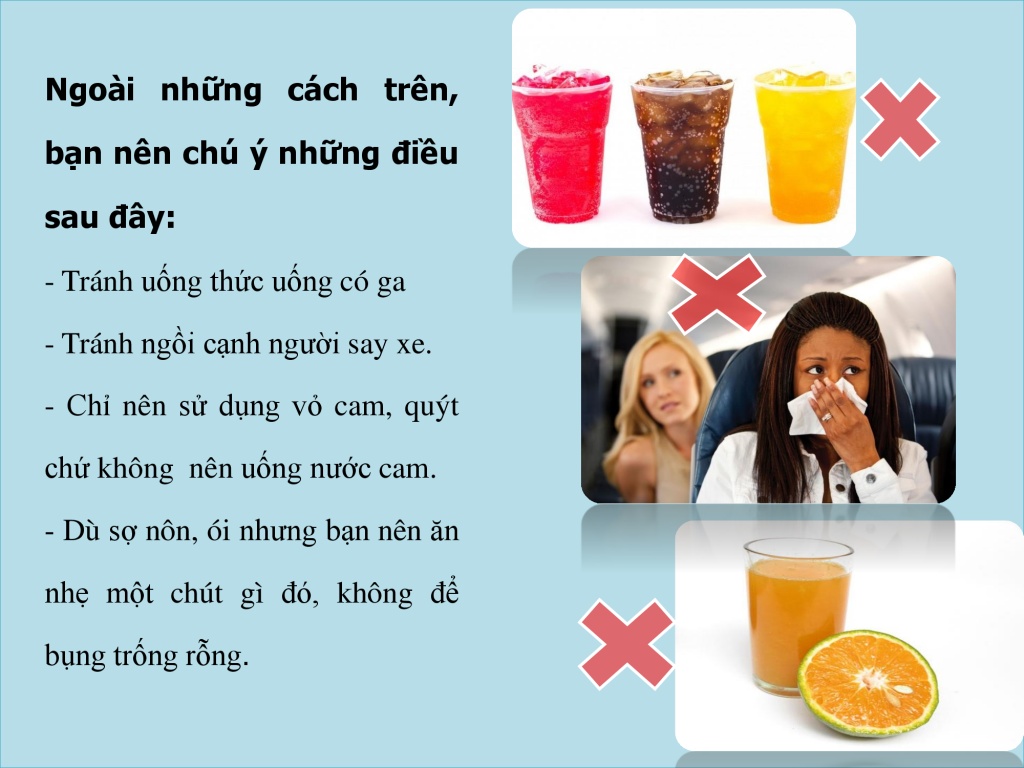 Các biện pháp chống say xe hiệu quả nhất Các biện pháp chống say xe hiệu quả nhất