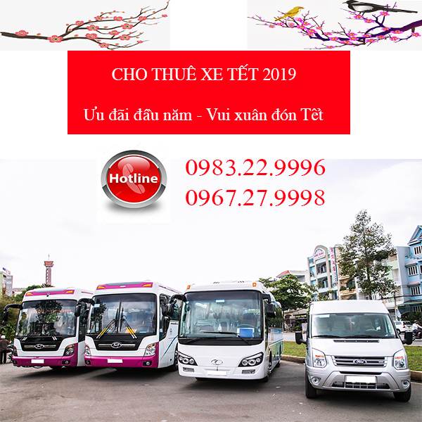 Ngọc Minh cho thuê xe Tết 2019 (có lái) cho thuê xe tết 2019