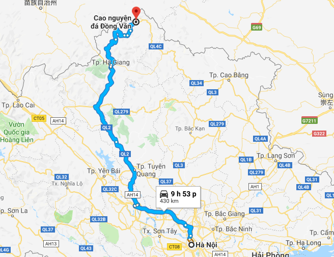 Lộ trình đi cao nguyên đá Đồng Văn từ Hà Nội