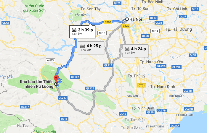 Lịch trình đi Pù Luông - Thanh Hóa từ Hà Nội